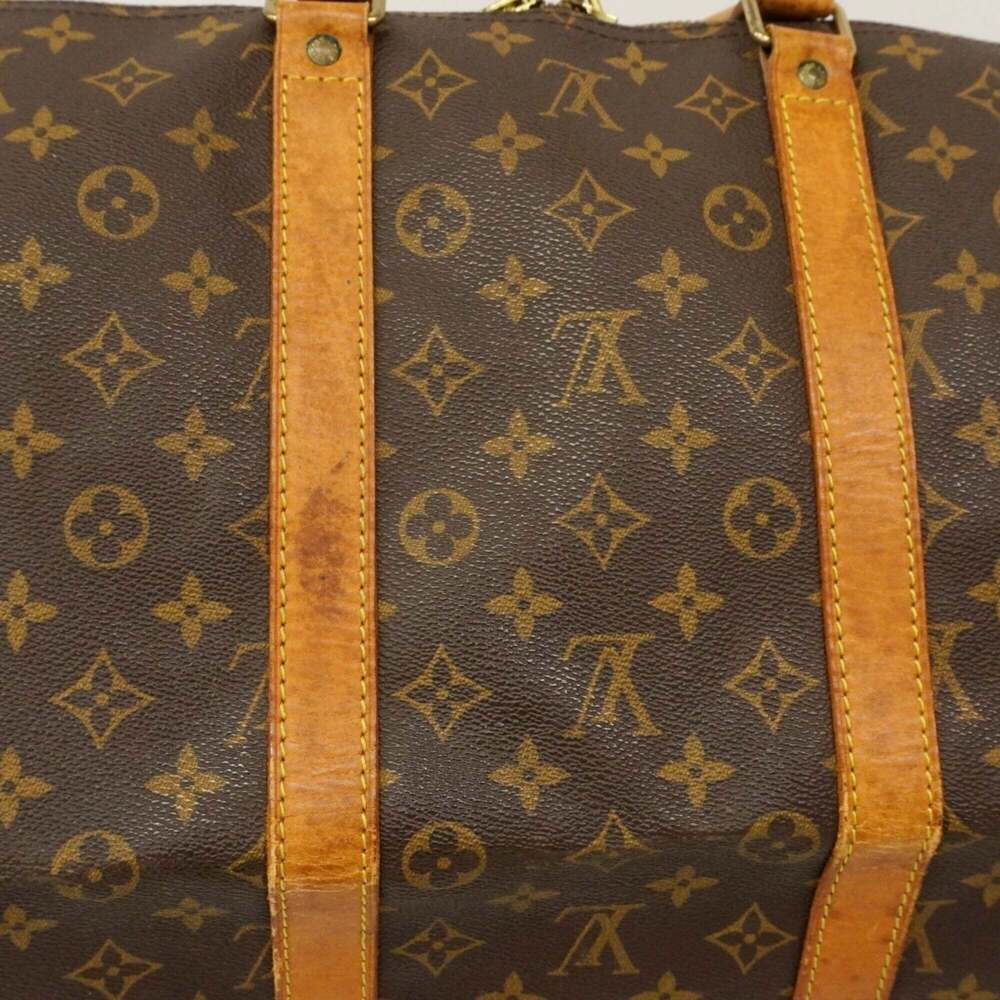 LOUIS VUITTON Brown Monogram Keepall 55 Boston Bag - Picture 11 of 14